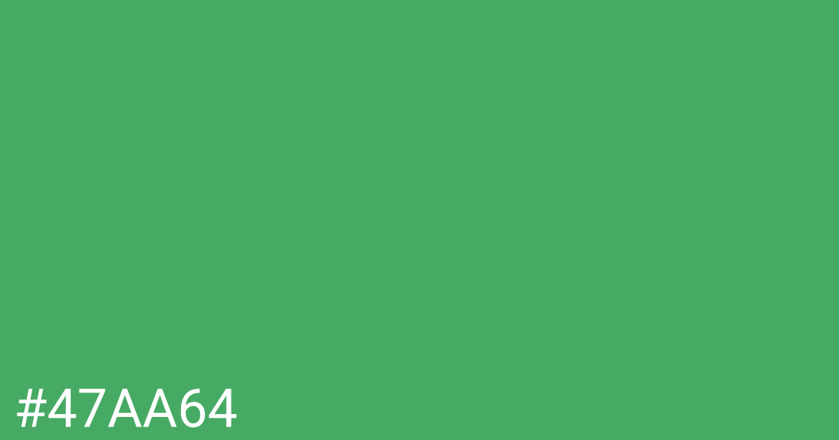 Hex color #47aa64 graphic