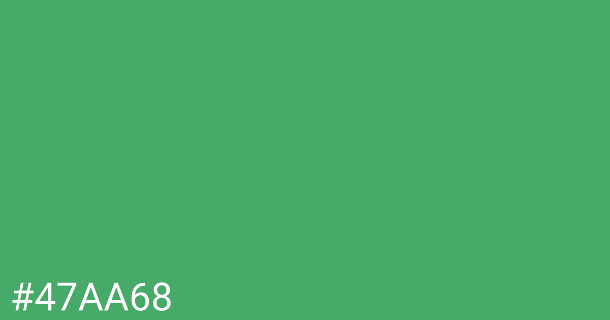 Hex color #47aa68 graphic
