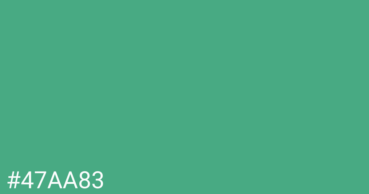 Hex color #47aa83 graphic