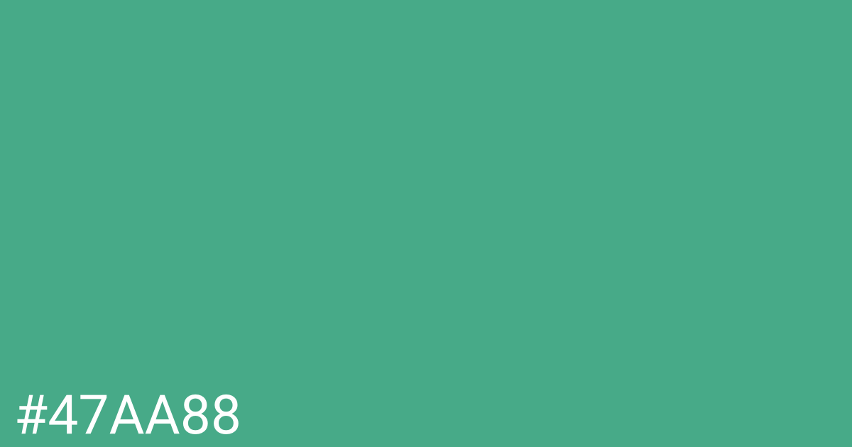 Hex color #47aa88 graphic