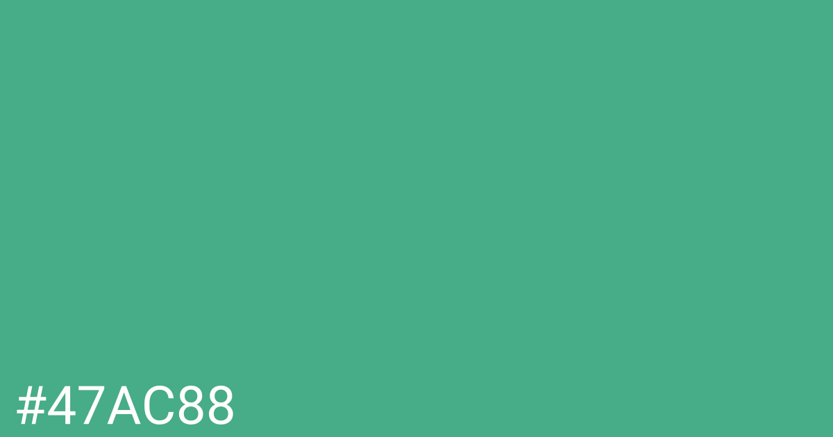 Hex color #47ac88 graphic