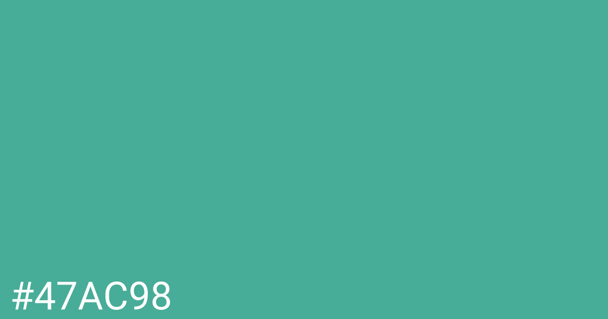 Hex color #47ac98 graphic
