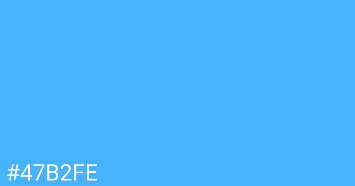 Hex color #47b2fe graphic