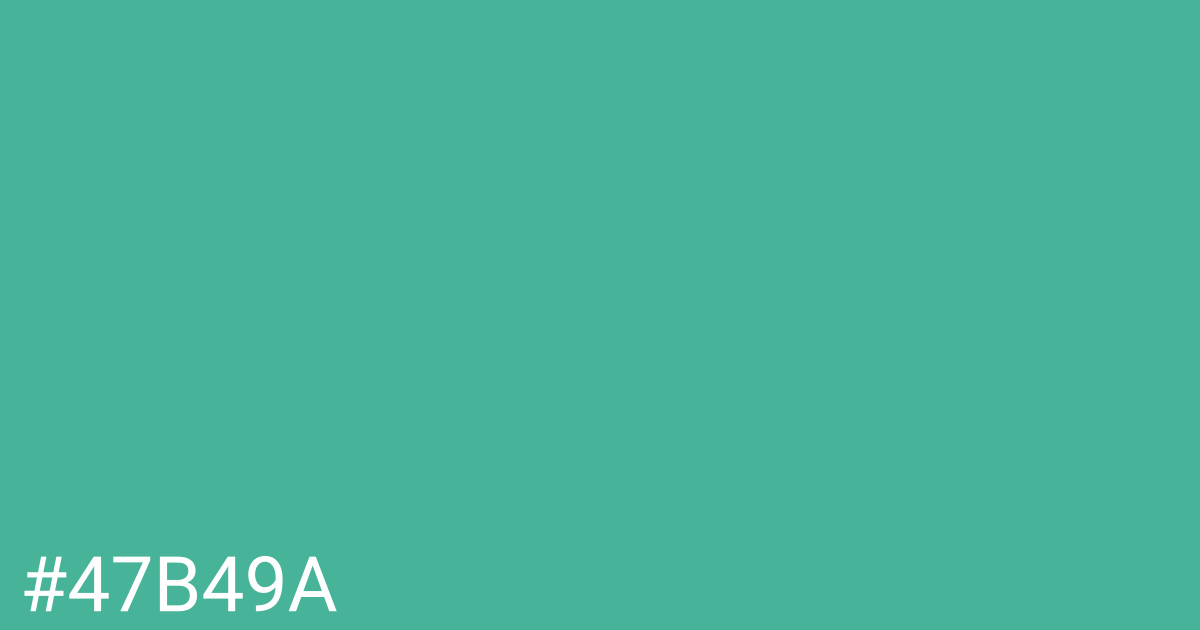 Hex color #47b49a graphic