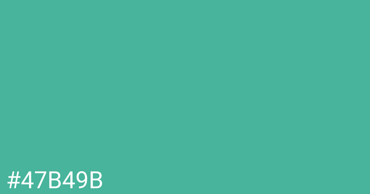 Hex color #47b49b graphic