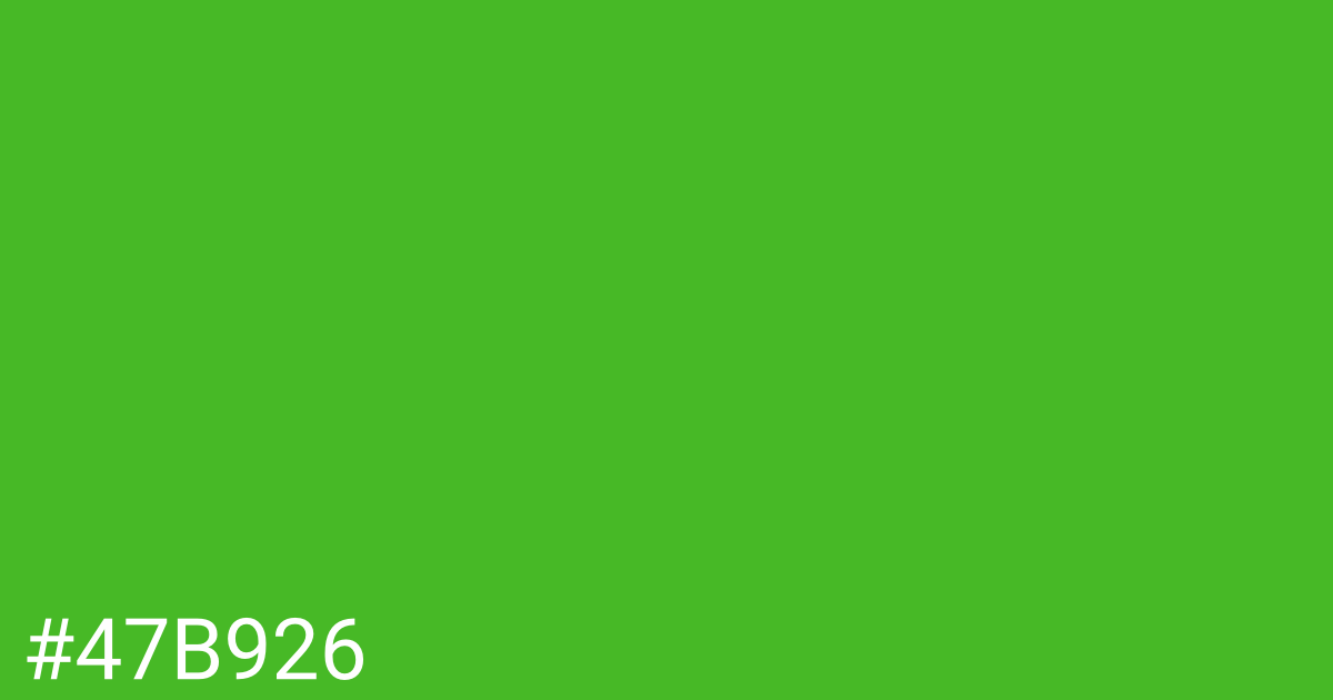 Hex color #47b926 graphic