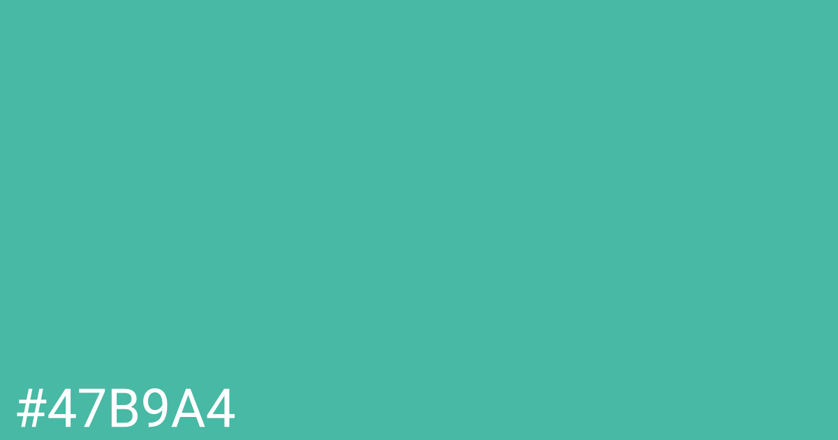 Hex color #47b9a4 graphic