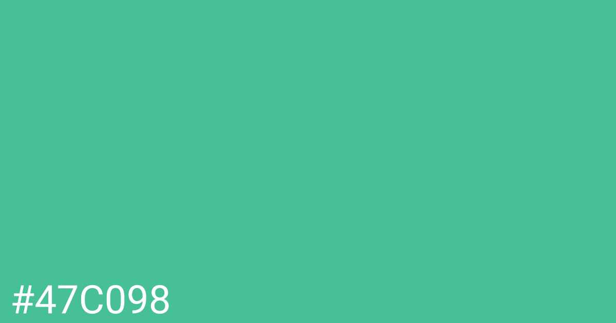 Hex color #47c098 graphic