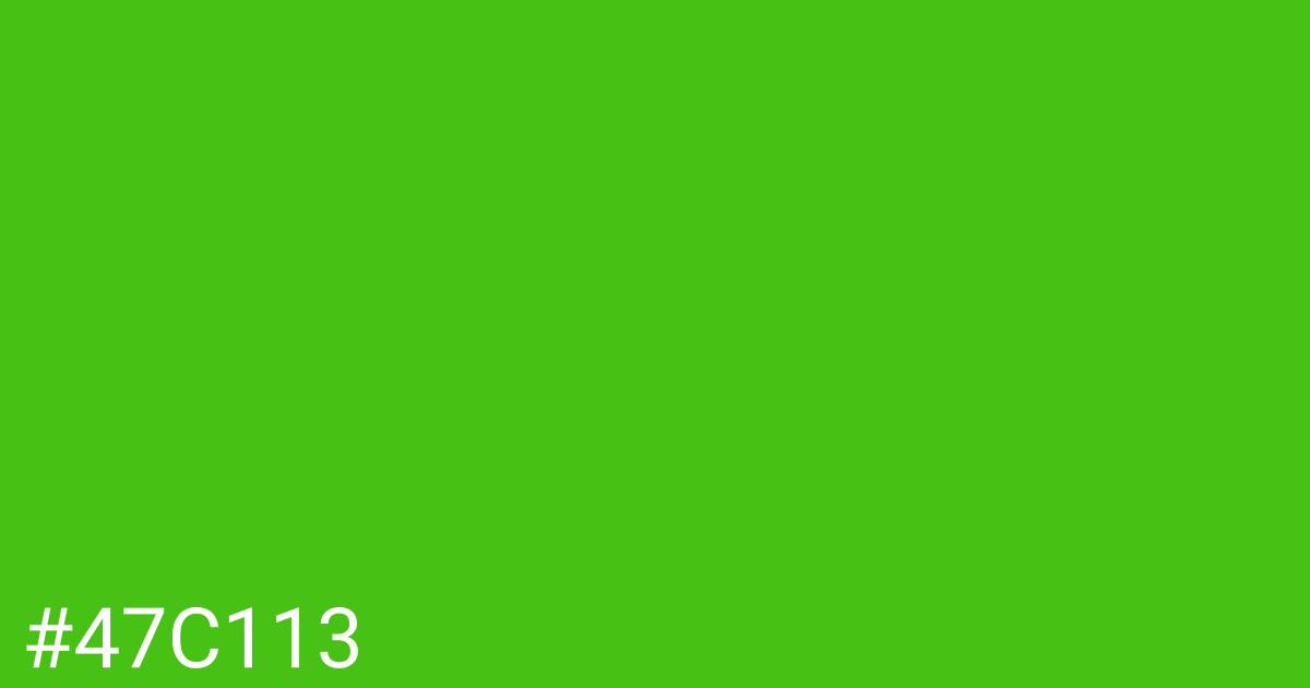 Hex color #47c113 graphic