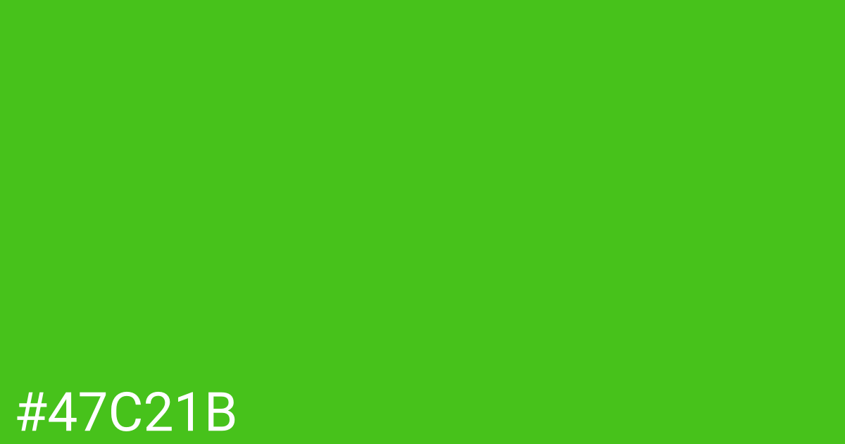 Hex color #47c21b graphic