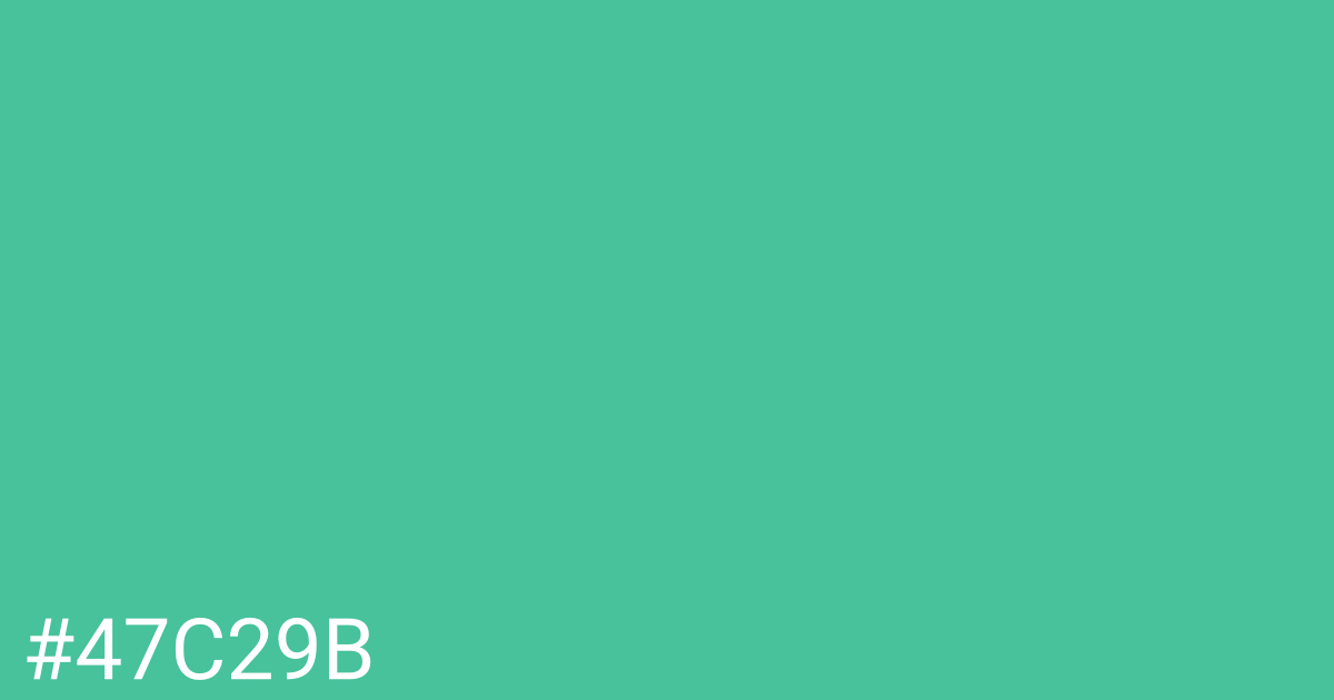 Hex color #47c29b graphic