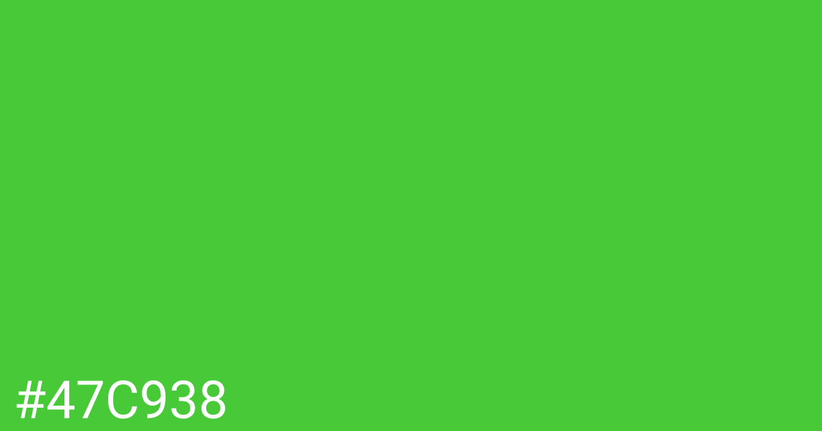 Hex color #47c938 graphic