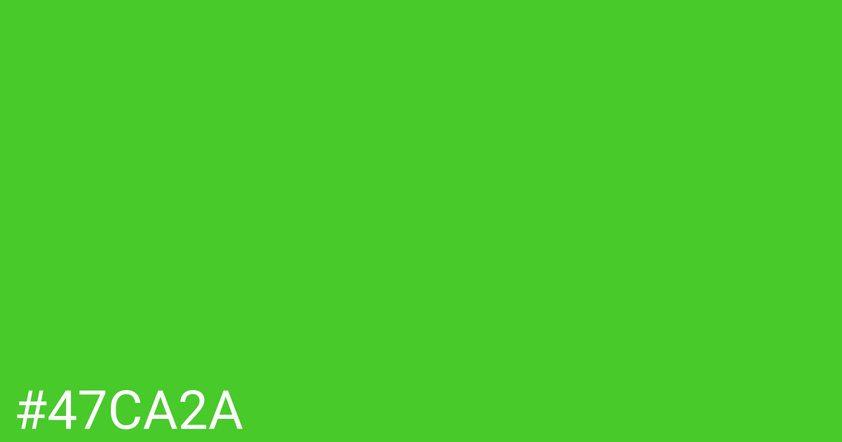 Hex color #47ca2a graphic