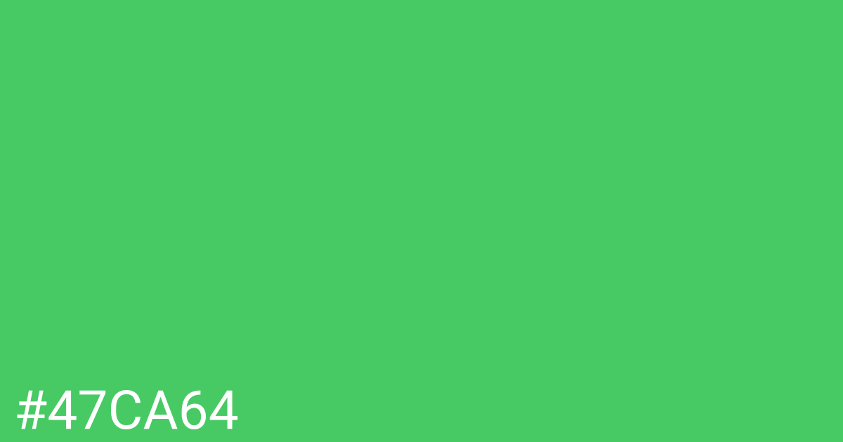 Hex color #47ca64 graphic