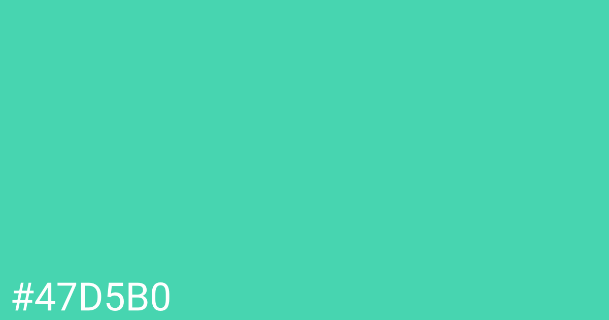 Hex color #47d5b0 graphic