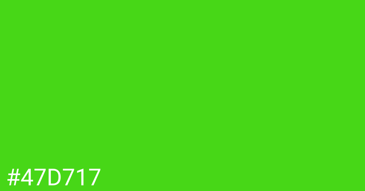 Hex color #47d717 graphic