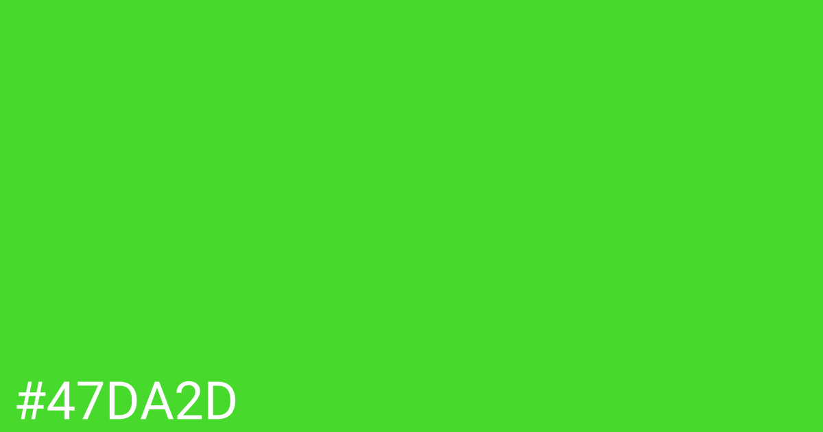 Hex color #47da2d graphic