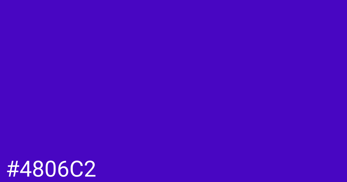 Hex color #4806c2 graphic