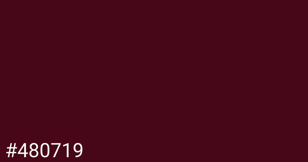 Hex color #480719 graphic