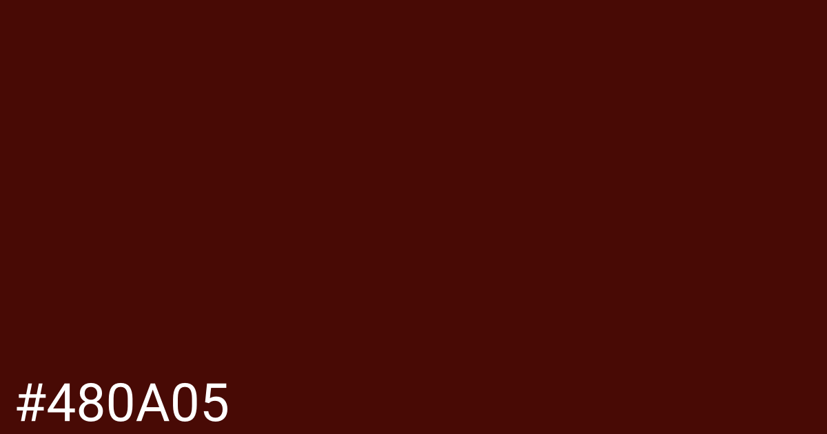 Hex color #480a05 graphic