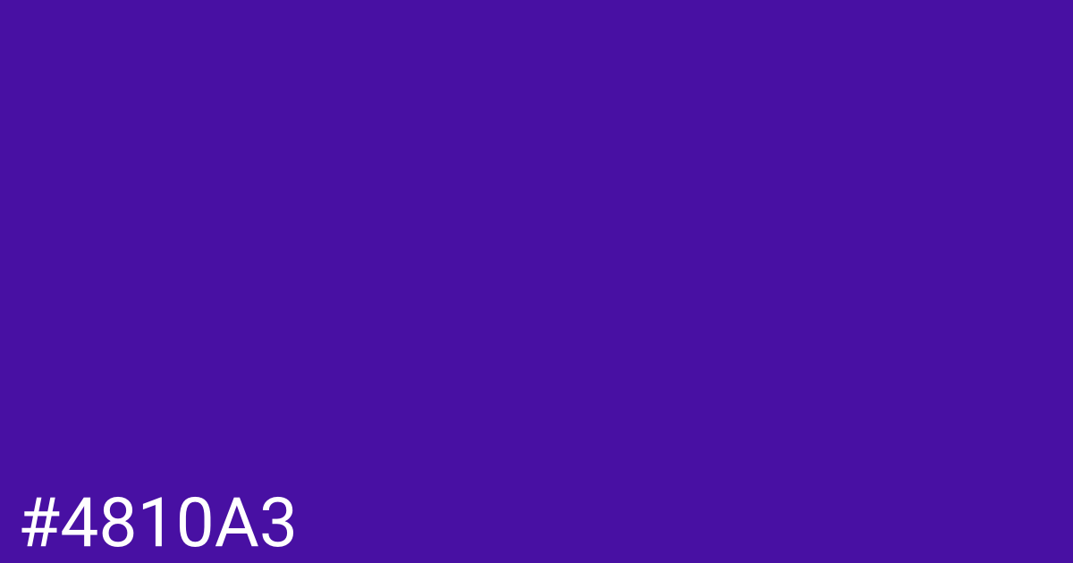 Hex color #4810a3 graphic