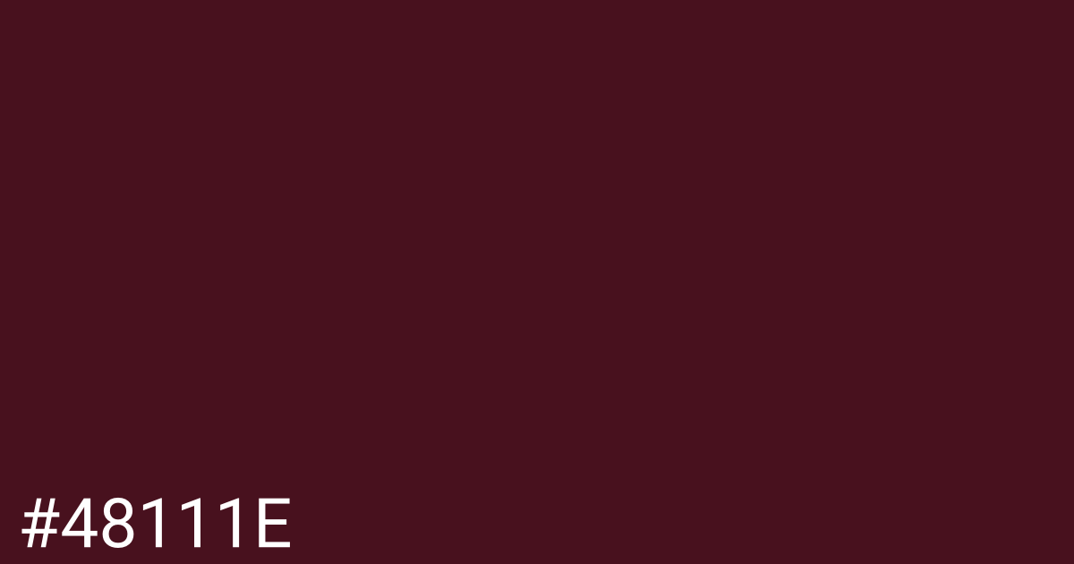 Hex color #48111e graphic
