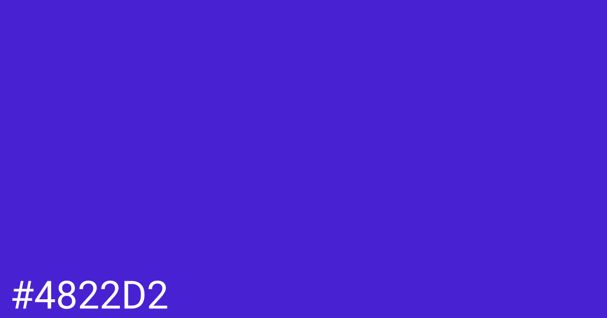 Hex color #4822d2 graphic