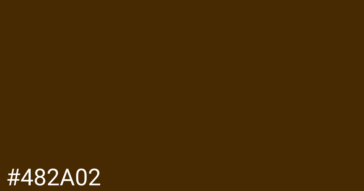 Hex color #482a02 graphic