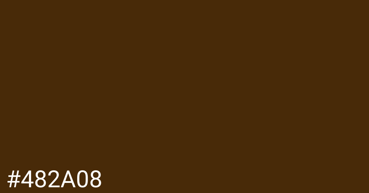 Hex color #482a08 graphic