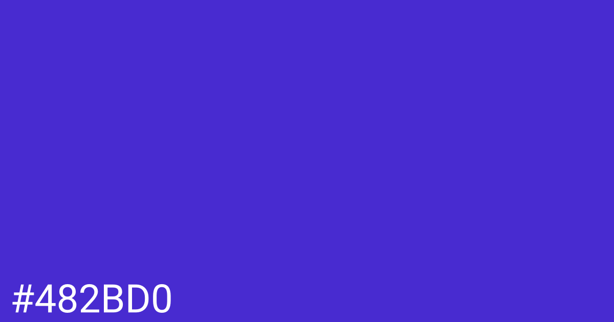 Hex color #482bd0 graphic