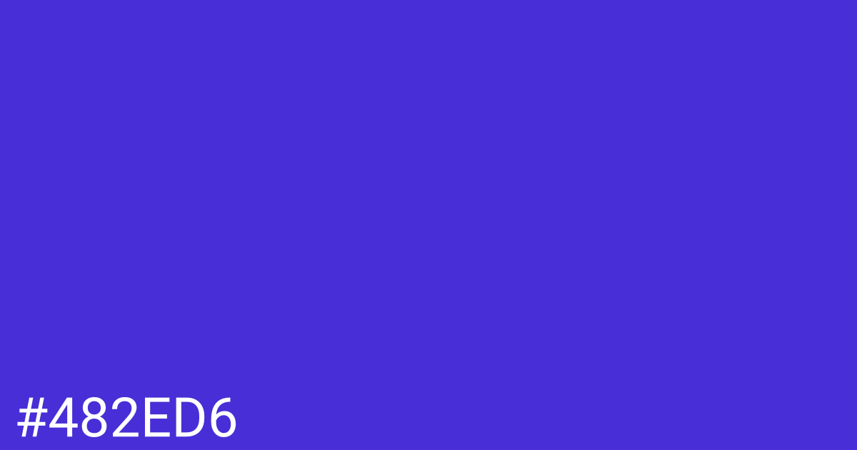 Hex color #482ed6 graphic