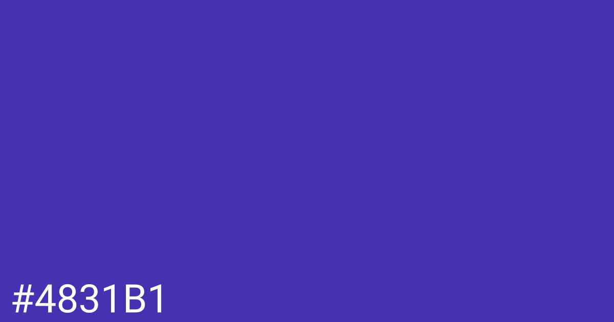 Hex color #4831b1 graphic