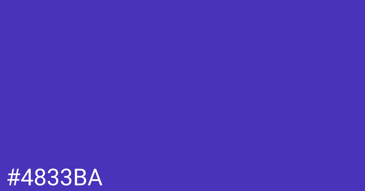 Hex color #4833ba graphic