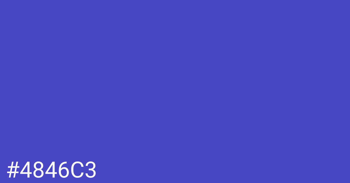 Hex color #4846c3 graphic