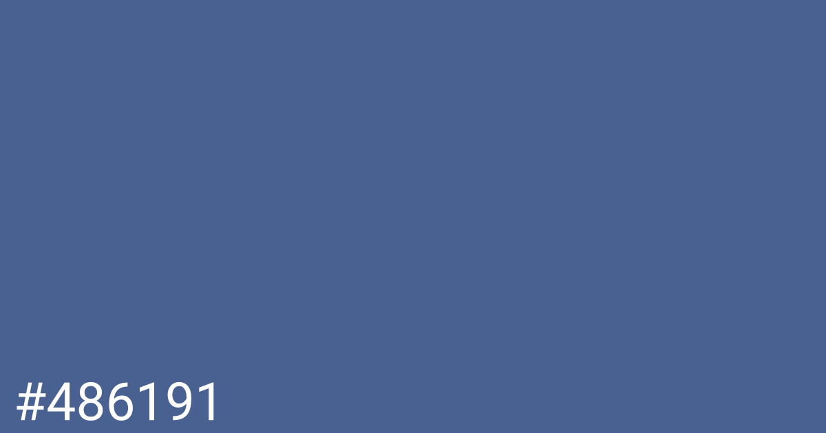 Hex color #486191 graphic