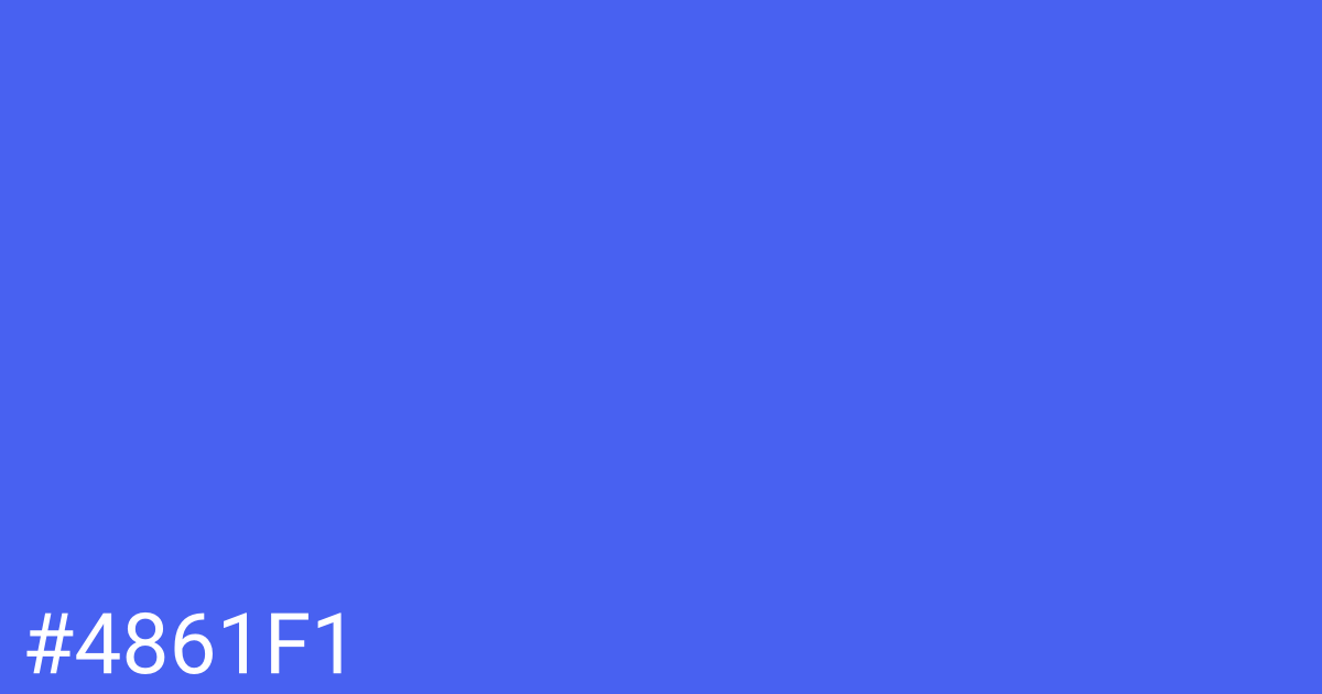 Hex color #4861f1 graphic