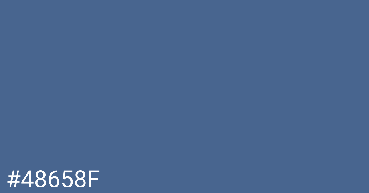 Hex color #48658f graphic