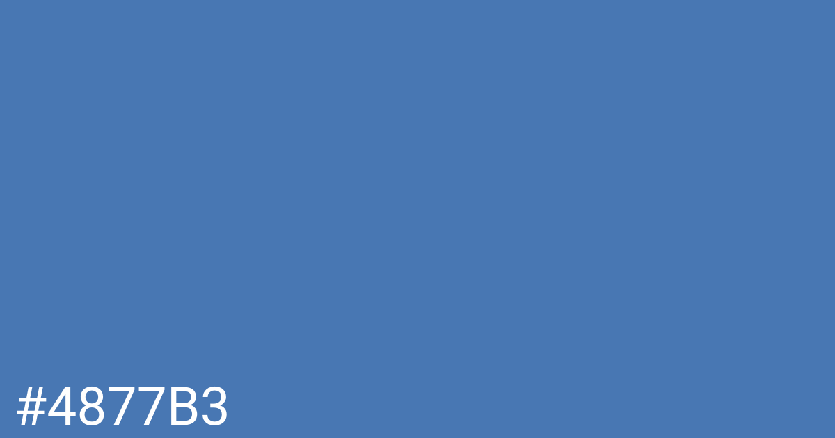 Hex color #4877b3 graphic