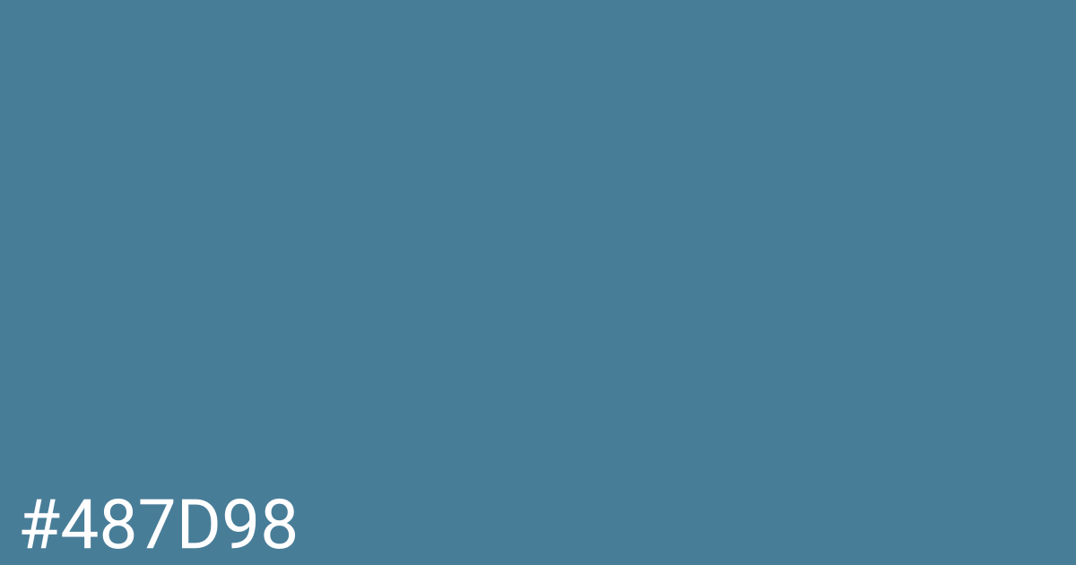 Hex color #487d98 graphic