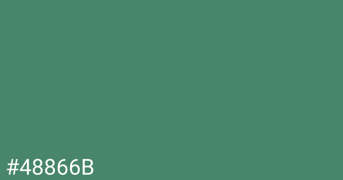 Hex color #48866b graphic