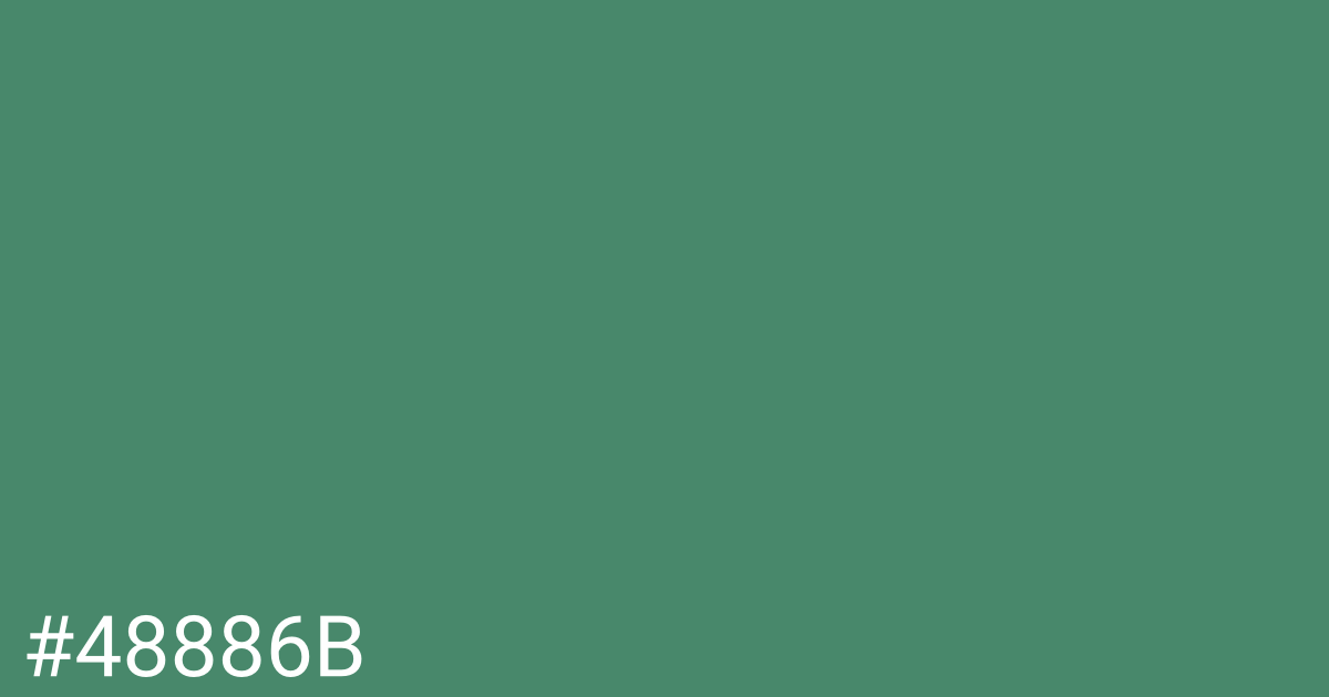 Hex color #48886b graphic