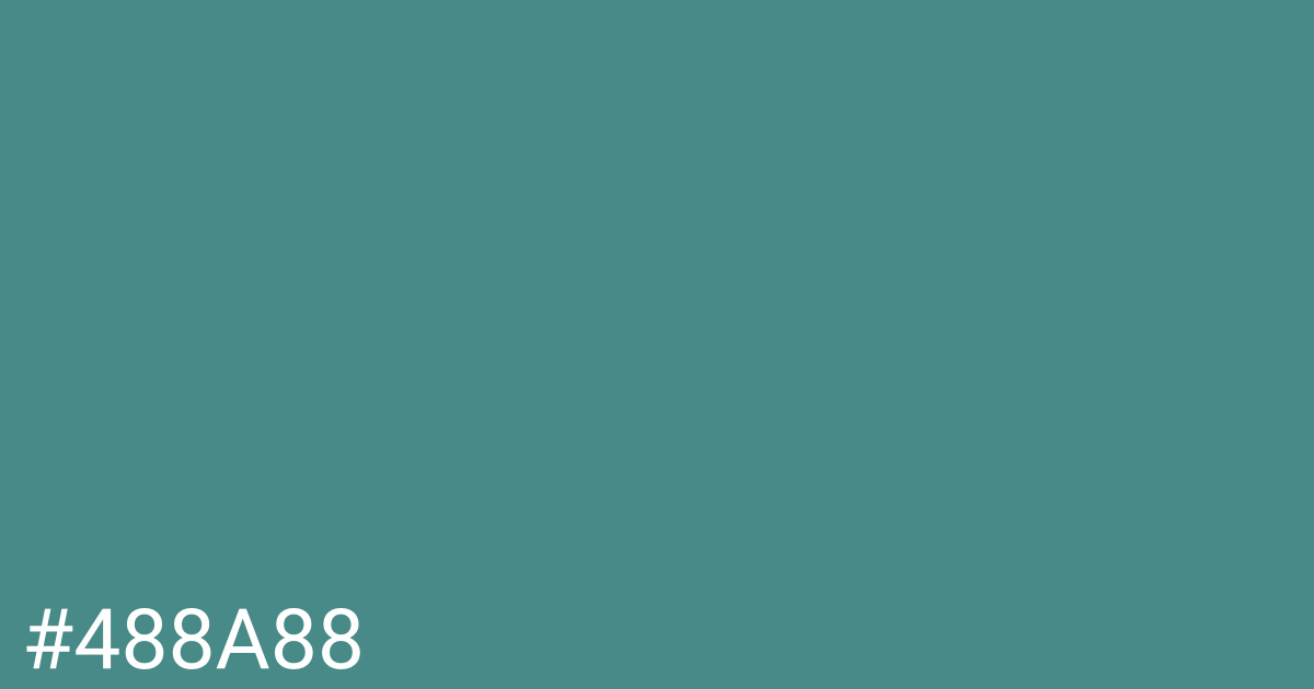 Hex color #488a88 graphic