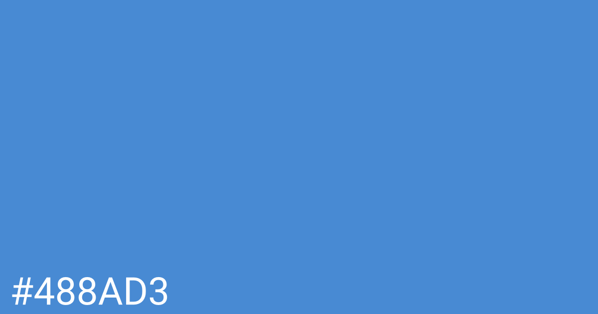 Hex color #488ad3 graphic