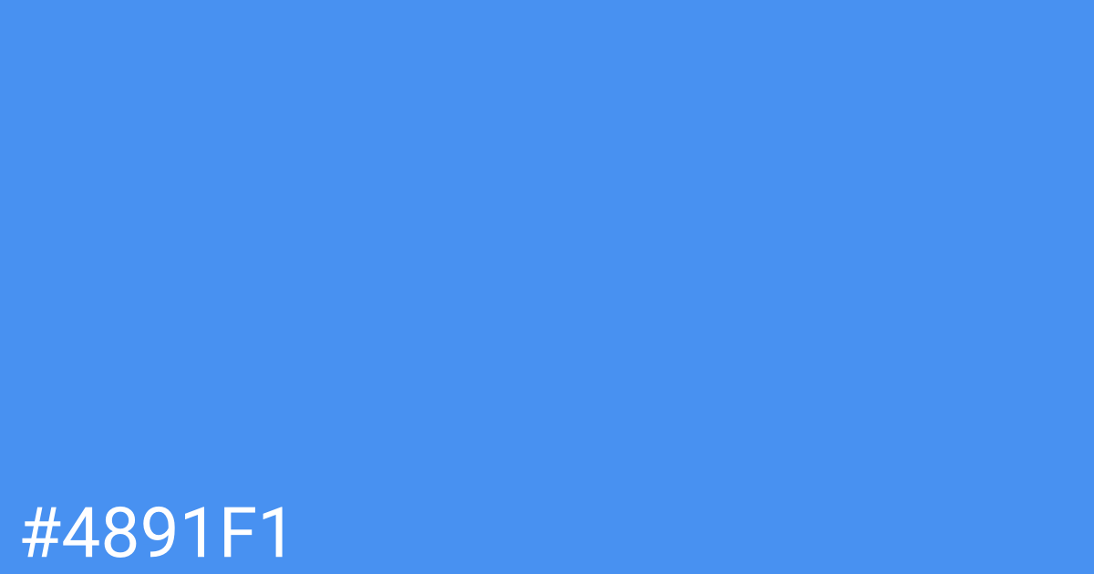 Hex color #4891f1 graphic