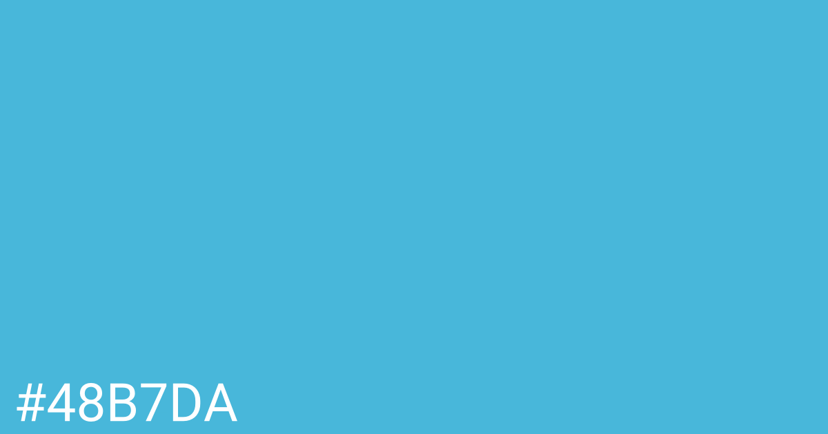 Hex color #48b7da graphic