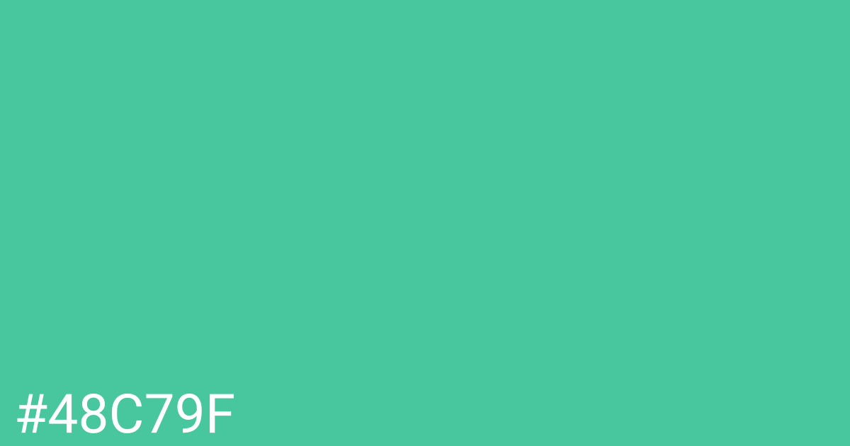 Hex color #48c79f graphic