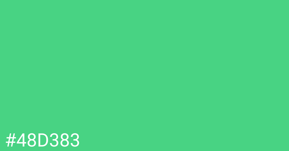 Hex color #48d383 graphic