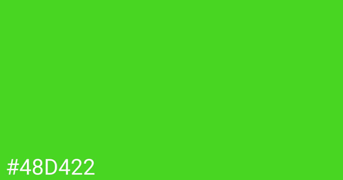 Hex color #48d422 graphic