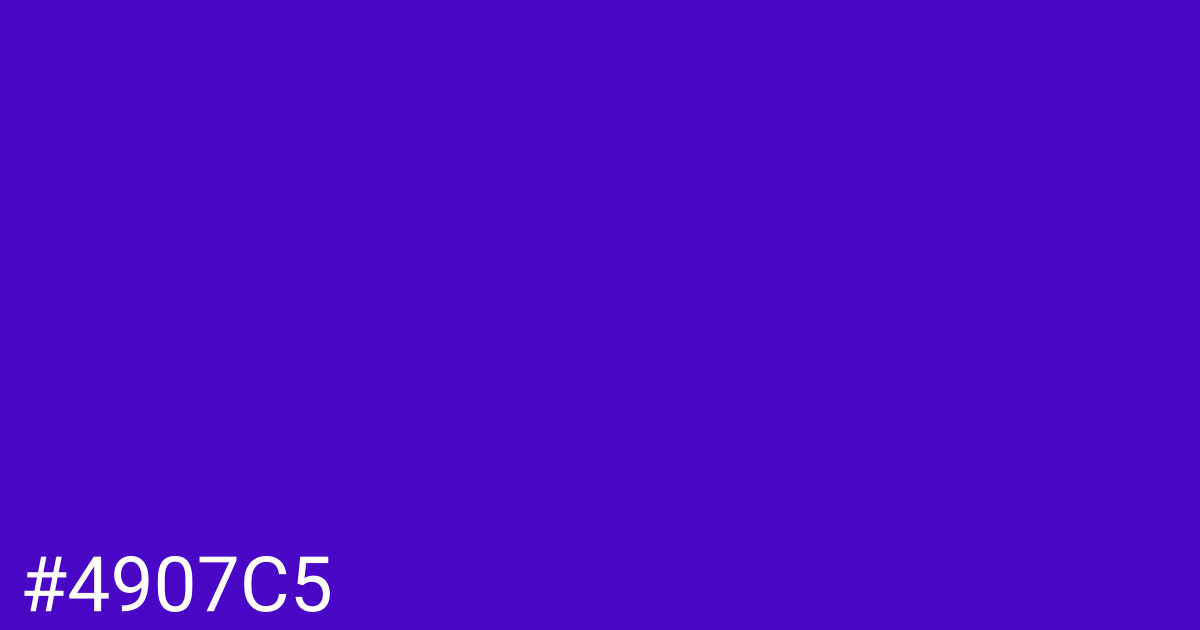 Hex color #4907c5 graphic