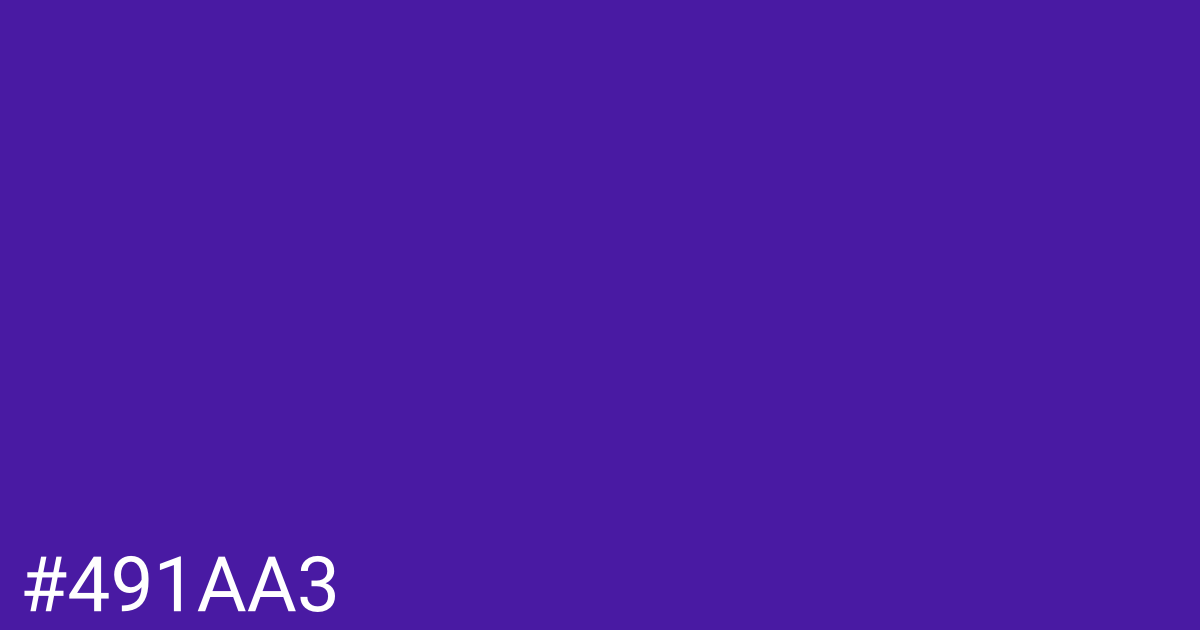 Hex color #491aa3 graphic